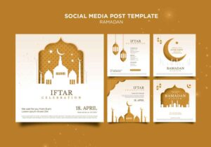 5 قالب لایه باز پست اینستاگرام ویژه ماه رمضان کد 81